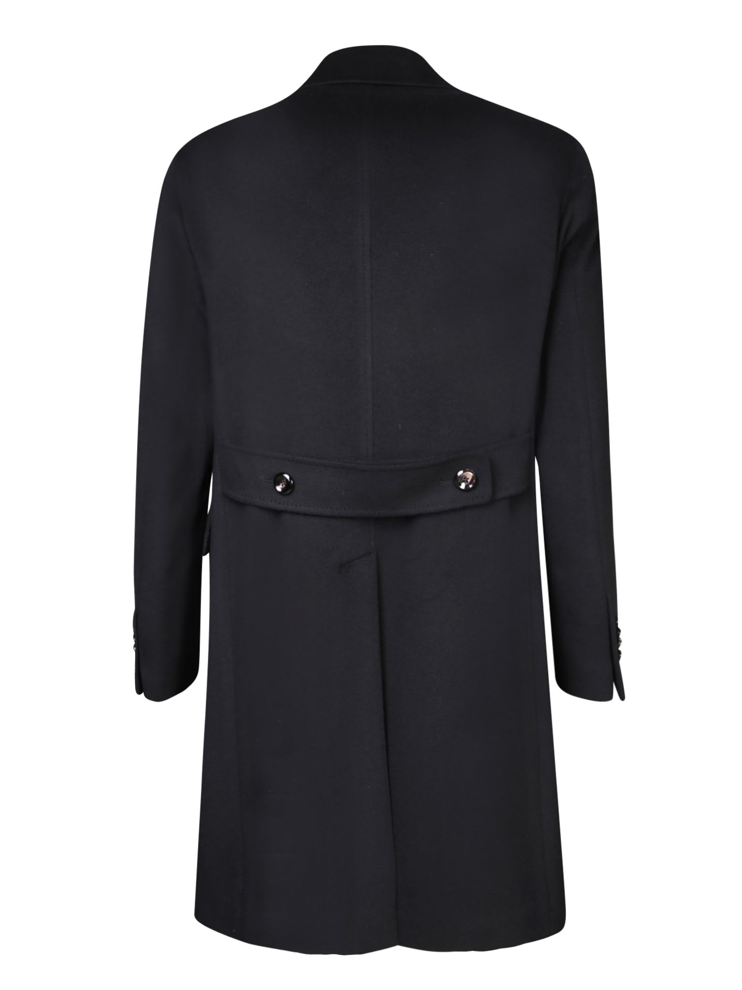 Shop Tagliatore Black Cashmere Coat