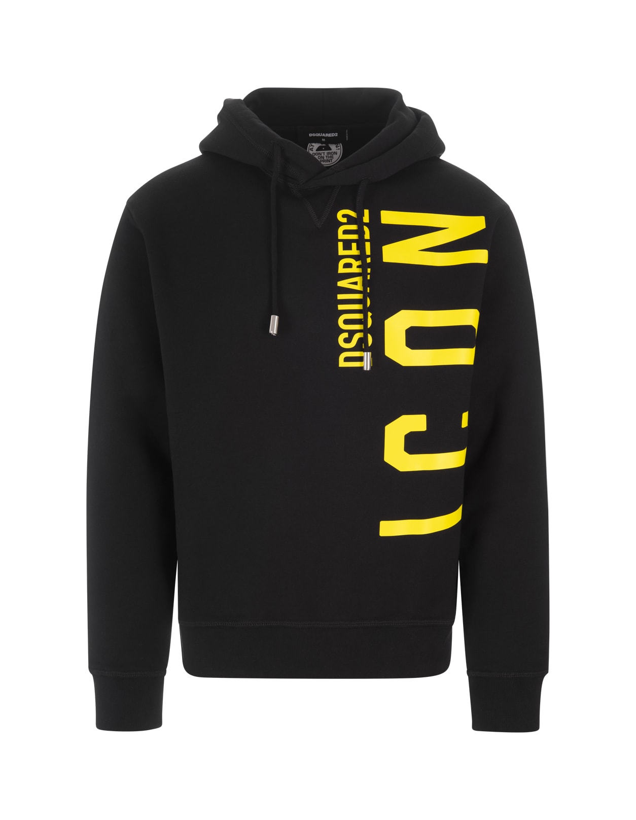 Man Black And Yellow Icon Dsquared2 Hoodie