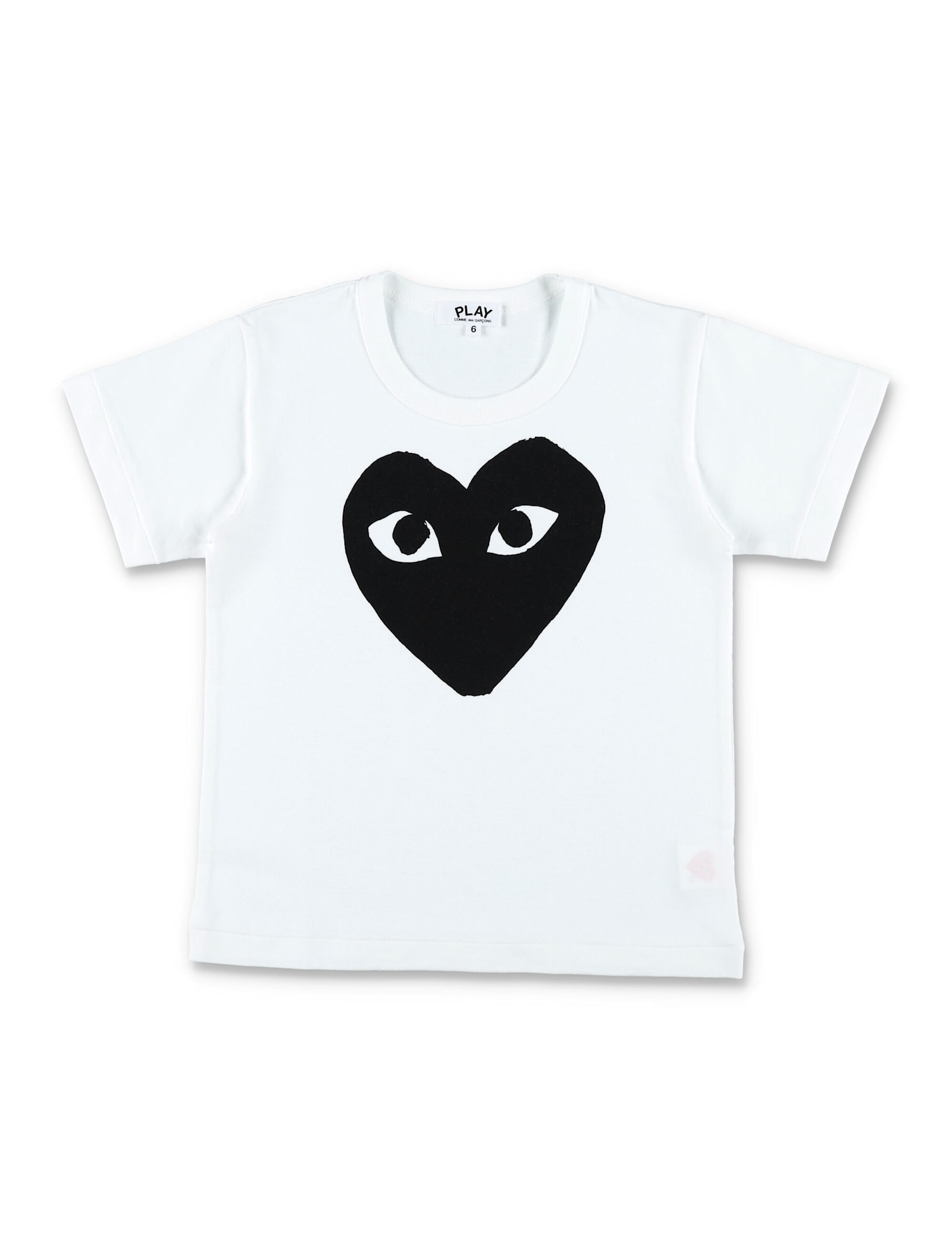 Comme Des Garçons Play Kid - Big Black Heart T-shirt In Multi