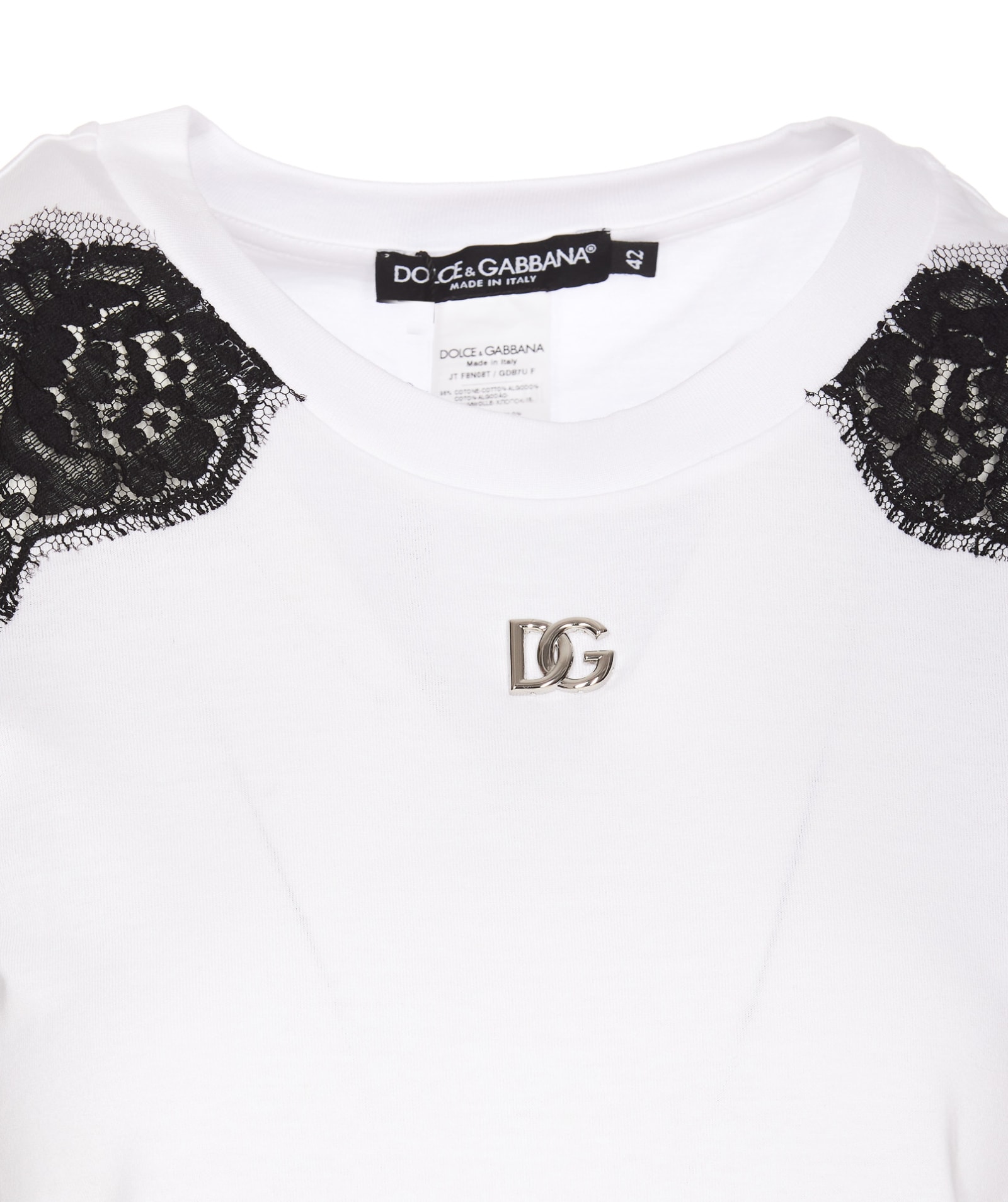 Shop Dolce & Gabbana Lace T-shirt