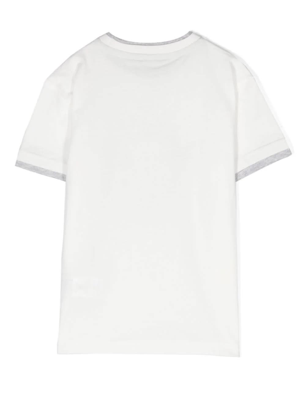 Shop Eleventy White T-shirt With Graphic Print