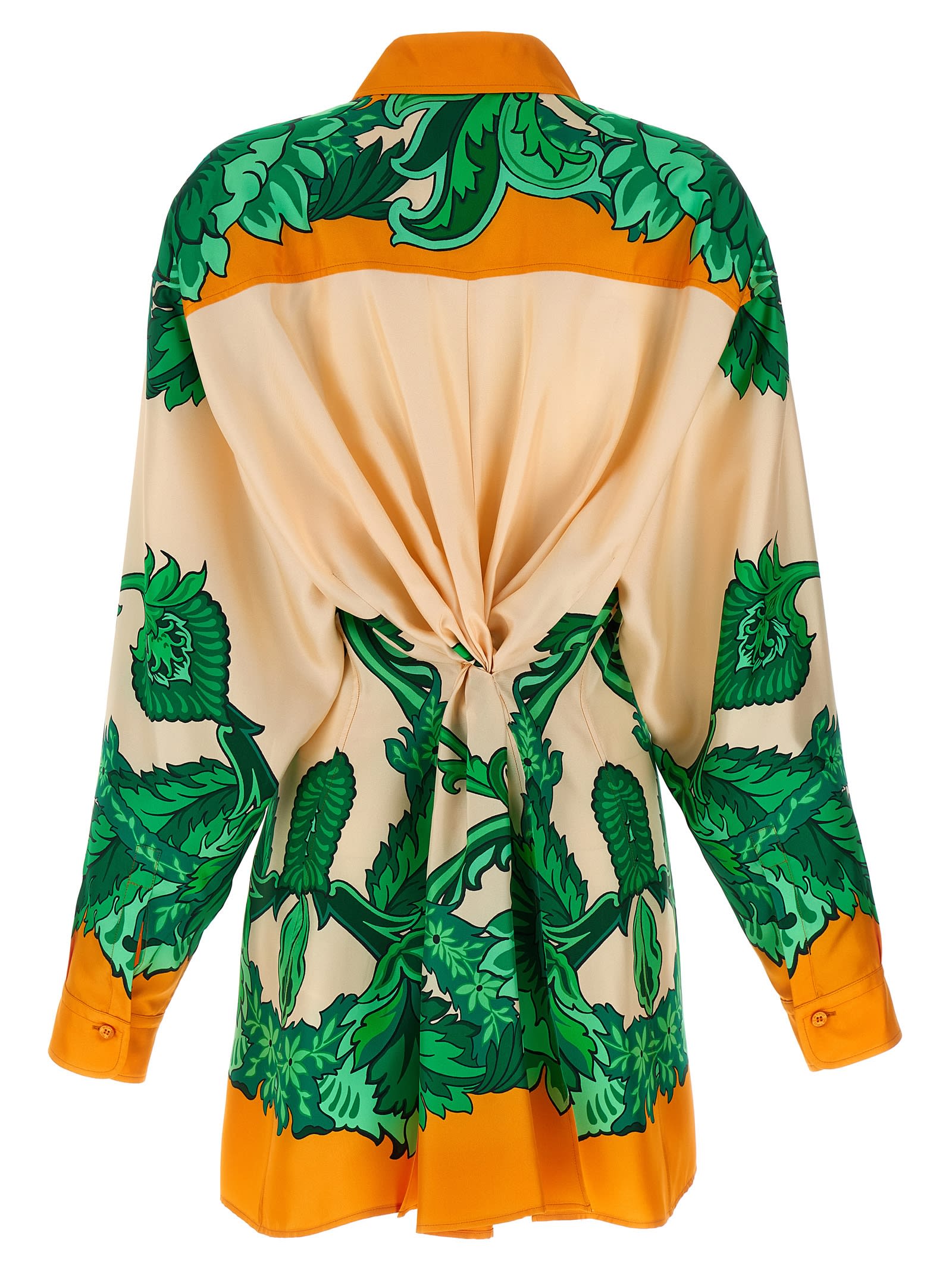 Etro Printed Collared Shirt With Cuffed Long Sleeves