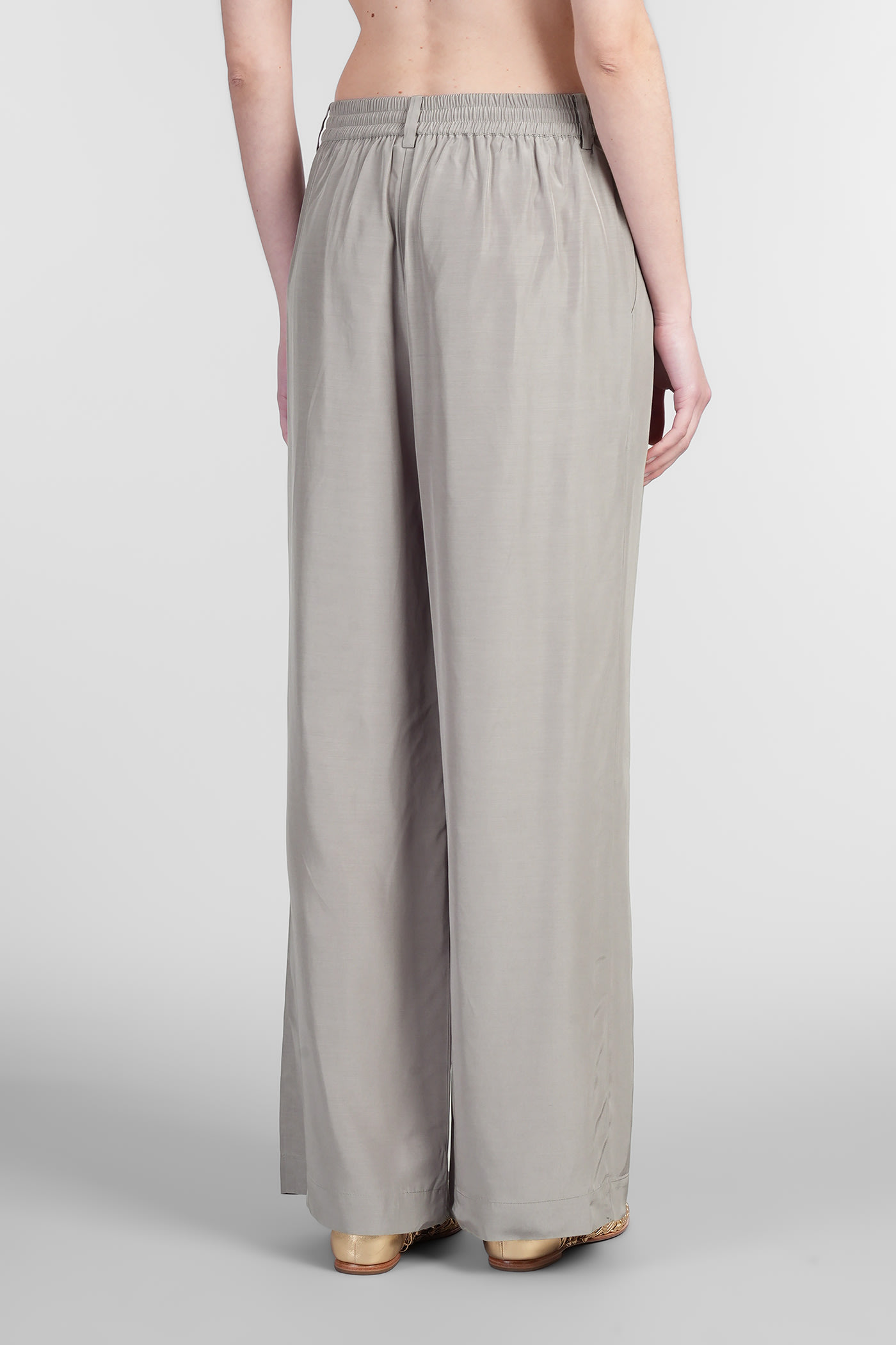 Shop Simkhai Sydnie Pants In Grey Acetate