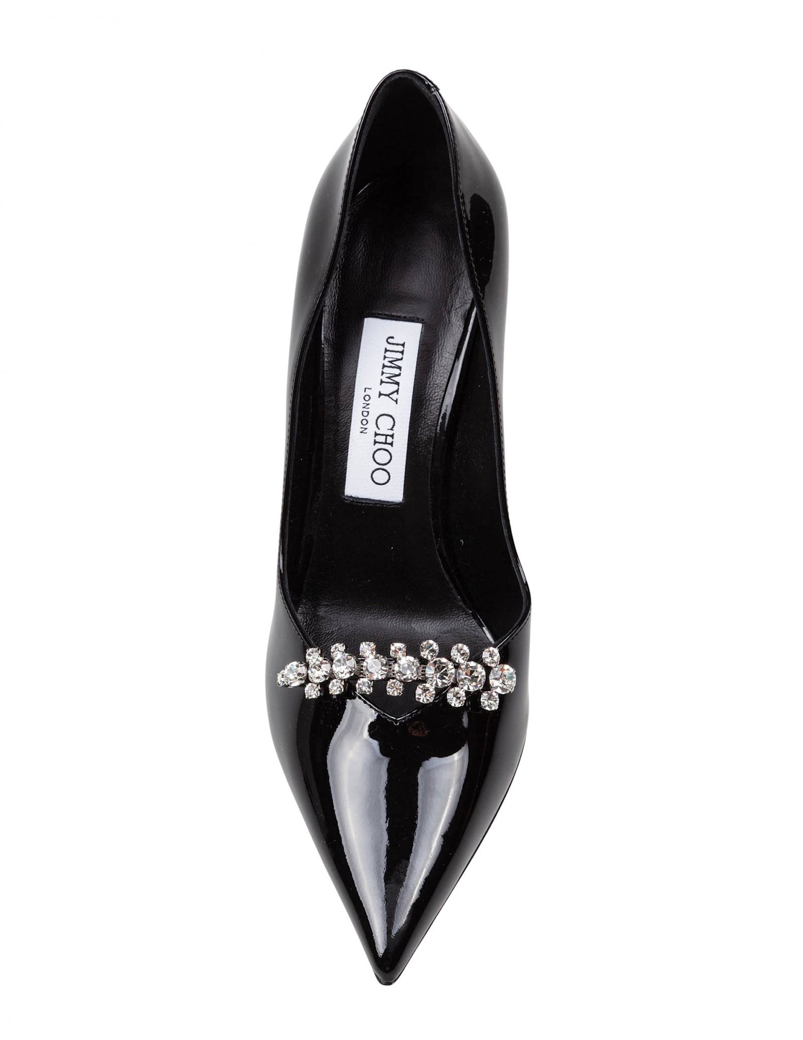 Jimmy Choo Belinda Decollete In Painted Leather In Black