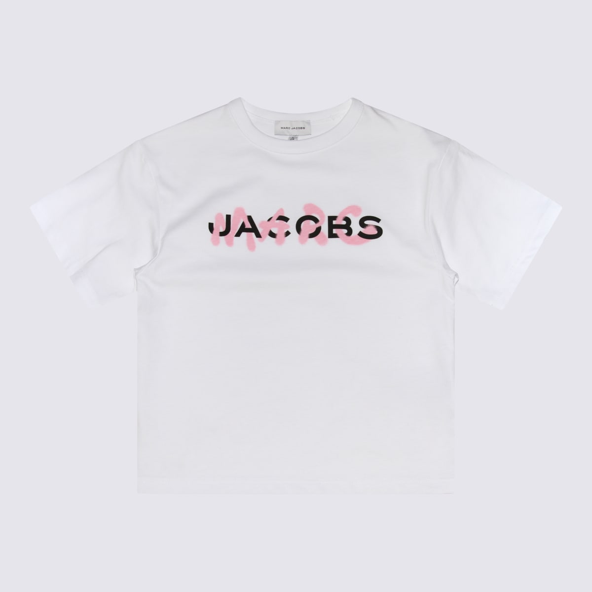 Marc Jacobs Kids' White, Pink And Black Cotton T-shirt