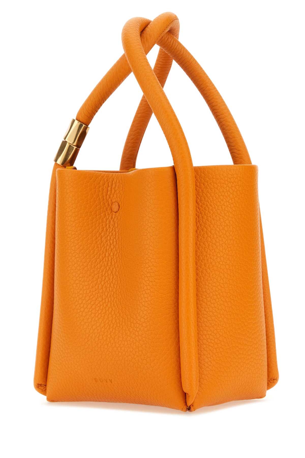 Boyy Orange Leather Lotus 12 Handbag In Apricot
