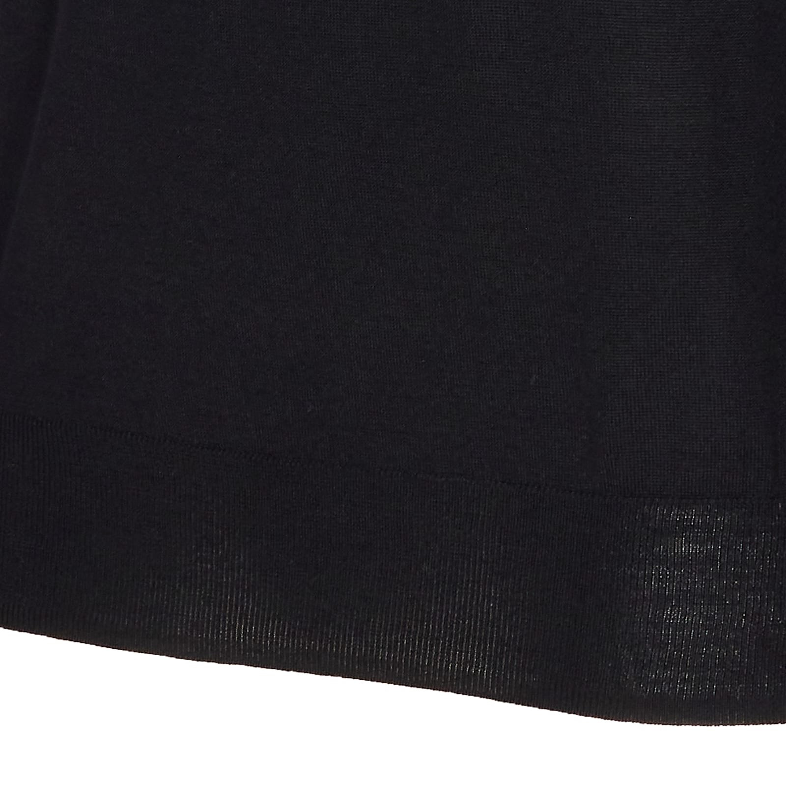 Hōsio Long-sleeve Crew-neck Sweater In Black