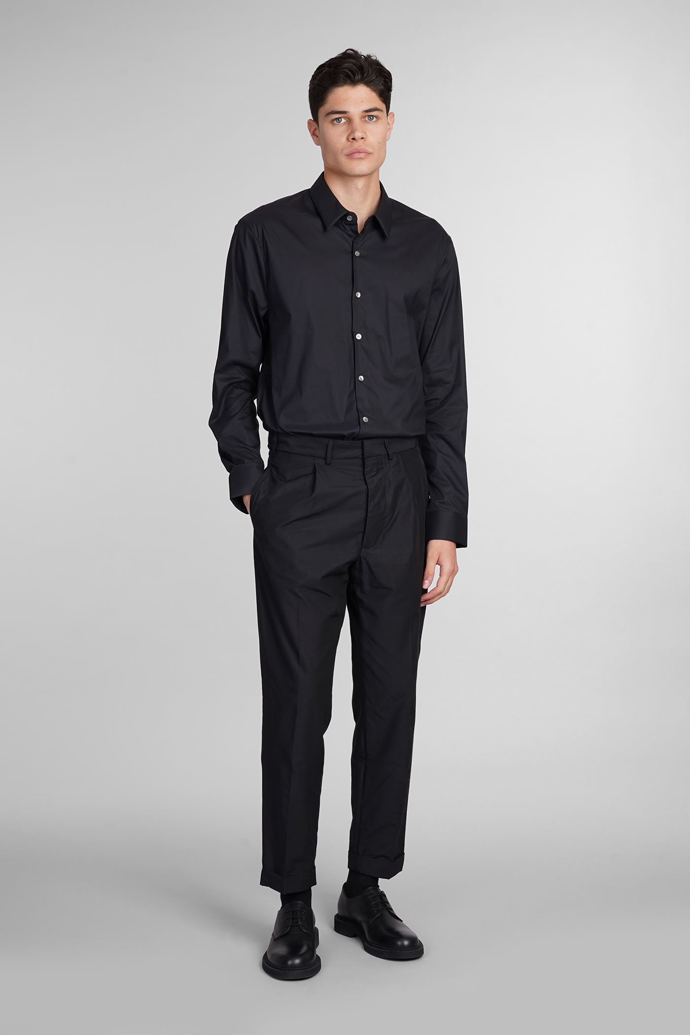 Shop Mauro Grifoni Pants In Black Cotton