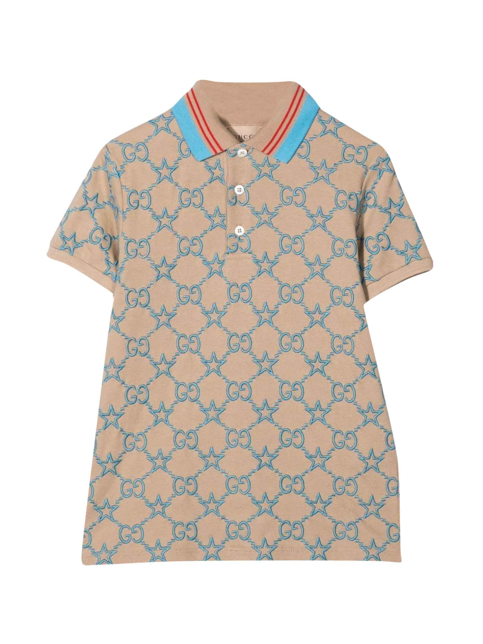 Gucci Beige Unisex Polo Shirt