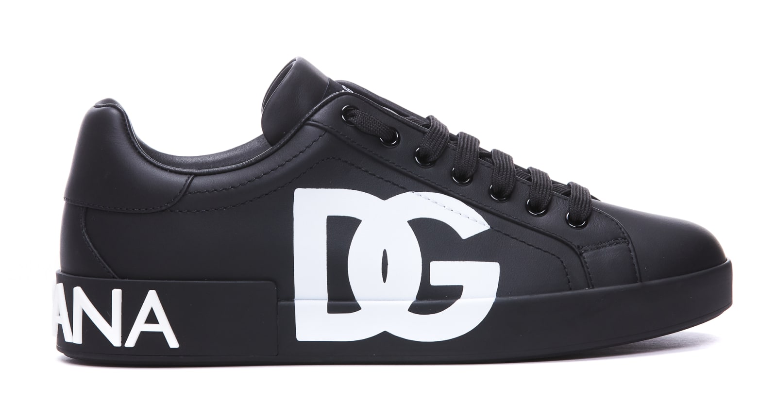 Shop Dolce & Gabbana Portofino Sneakers In Black