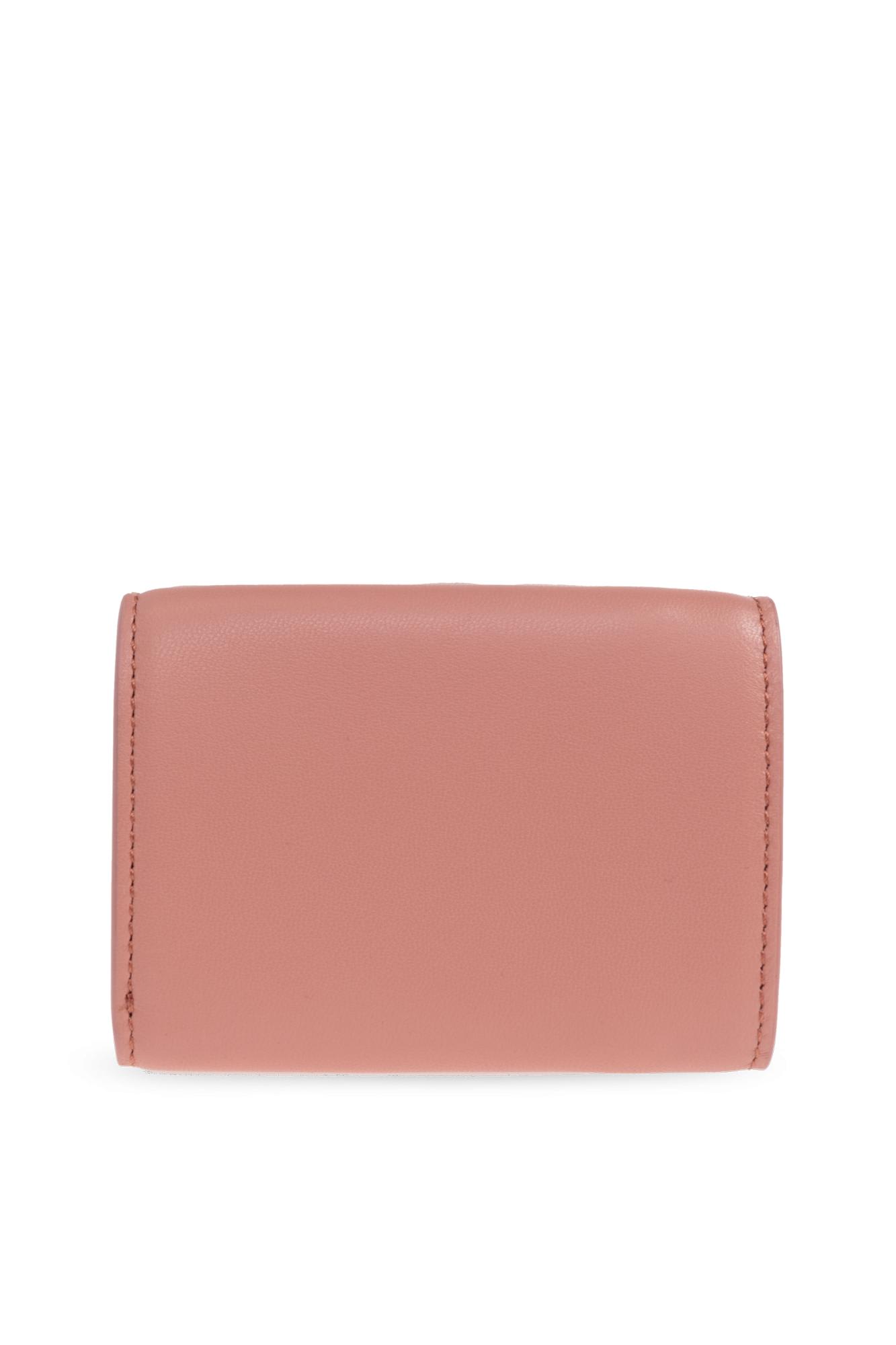 Fendi Micro Tri-fold Wallet Baguette In Leather In Brown