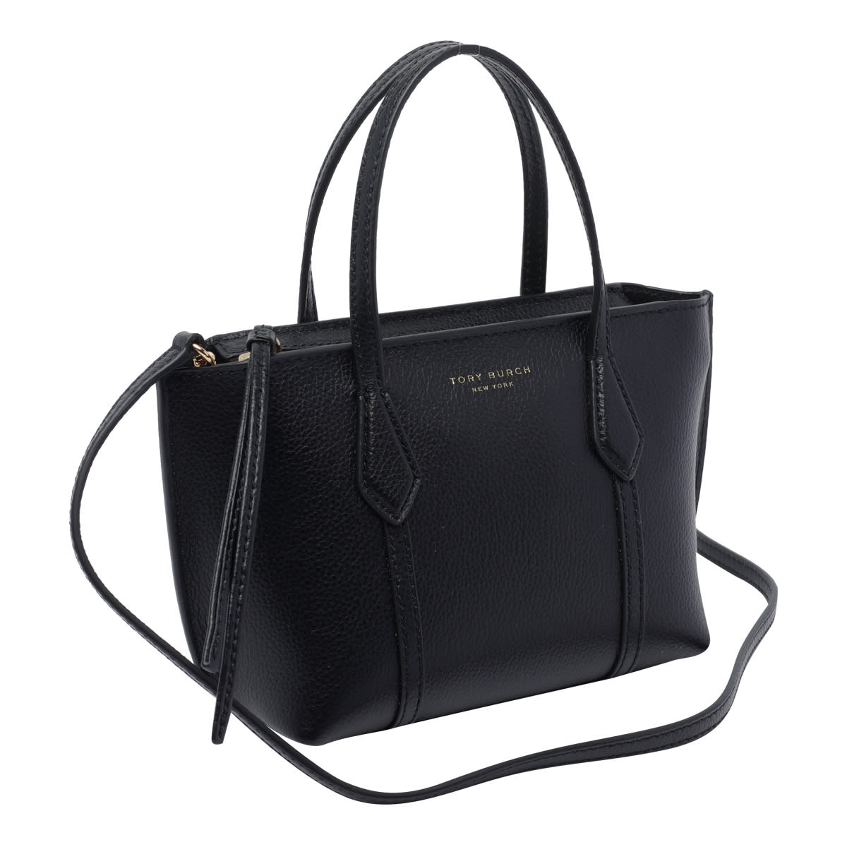 Tory Burch Mini Perry Tote Bag In Black