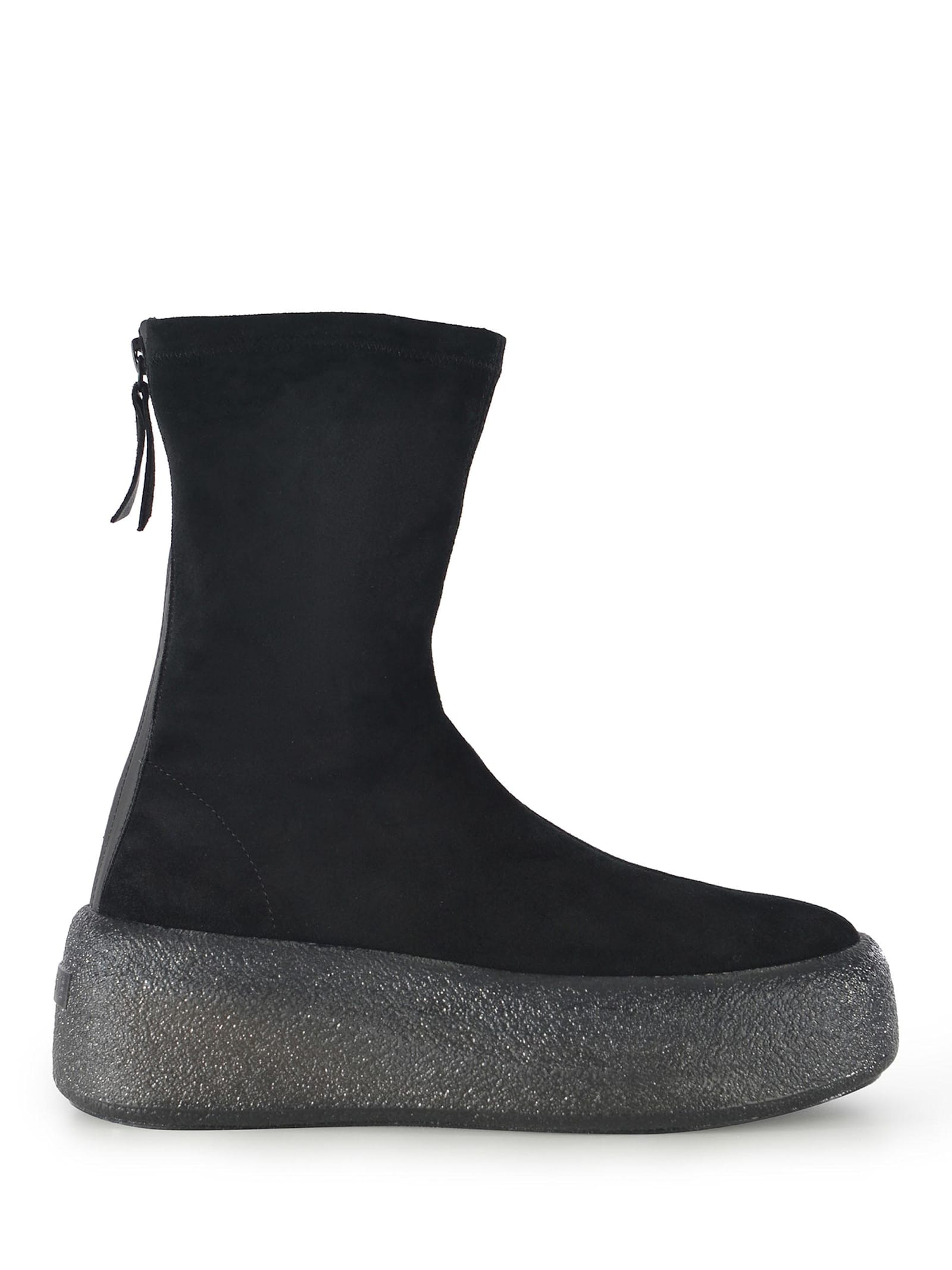 Shop Vic Matie Boots Vic Matié Creppy Made Of Stretch Crust In Black