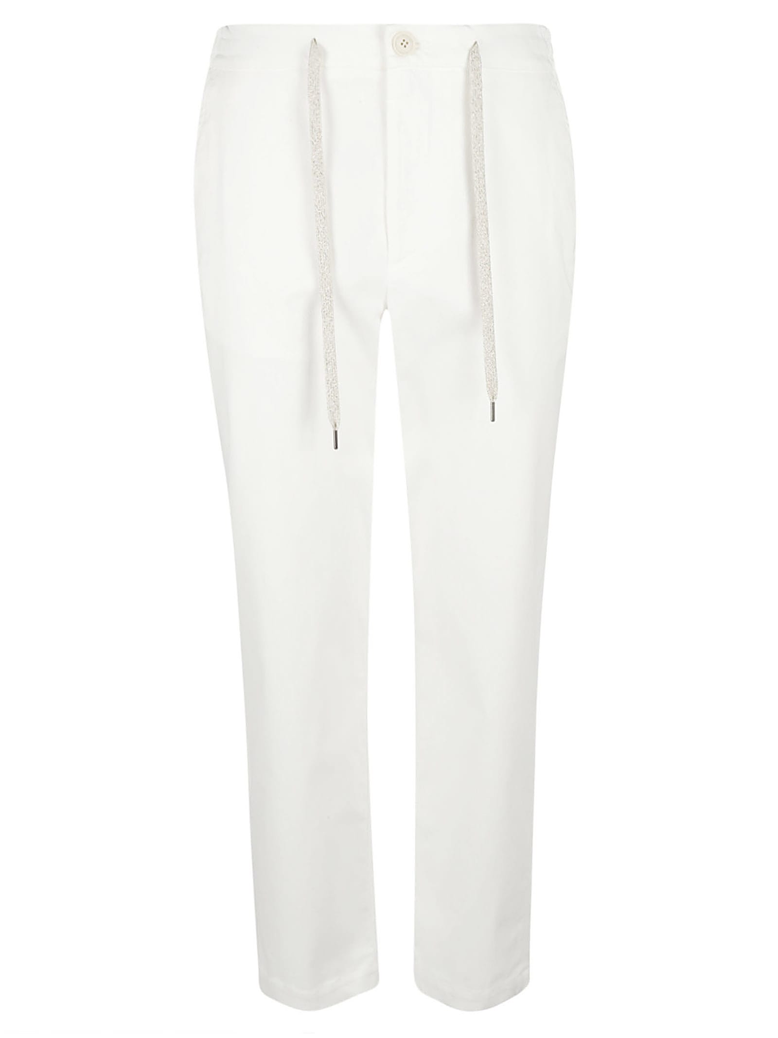 Shop Eleventy Trousers White