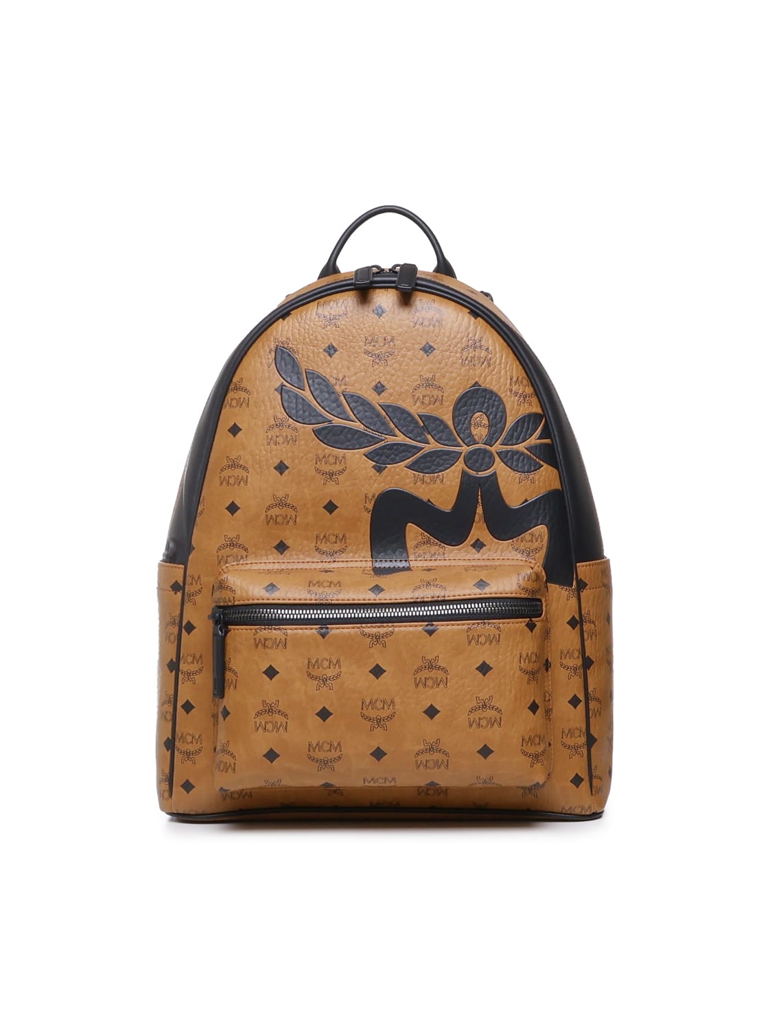 Mcm Maxi Visetos Backpack In Brown