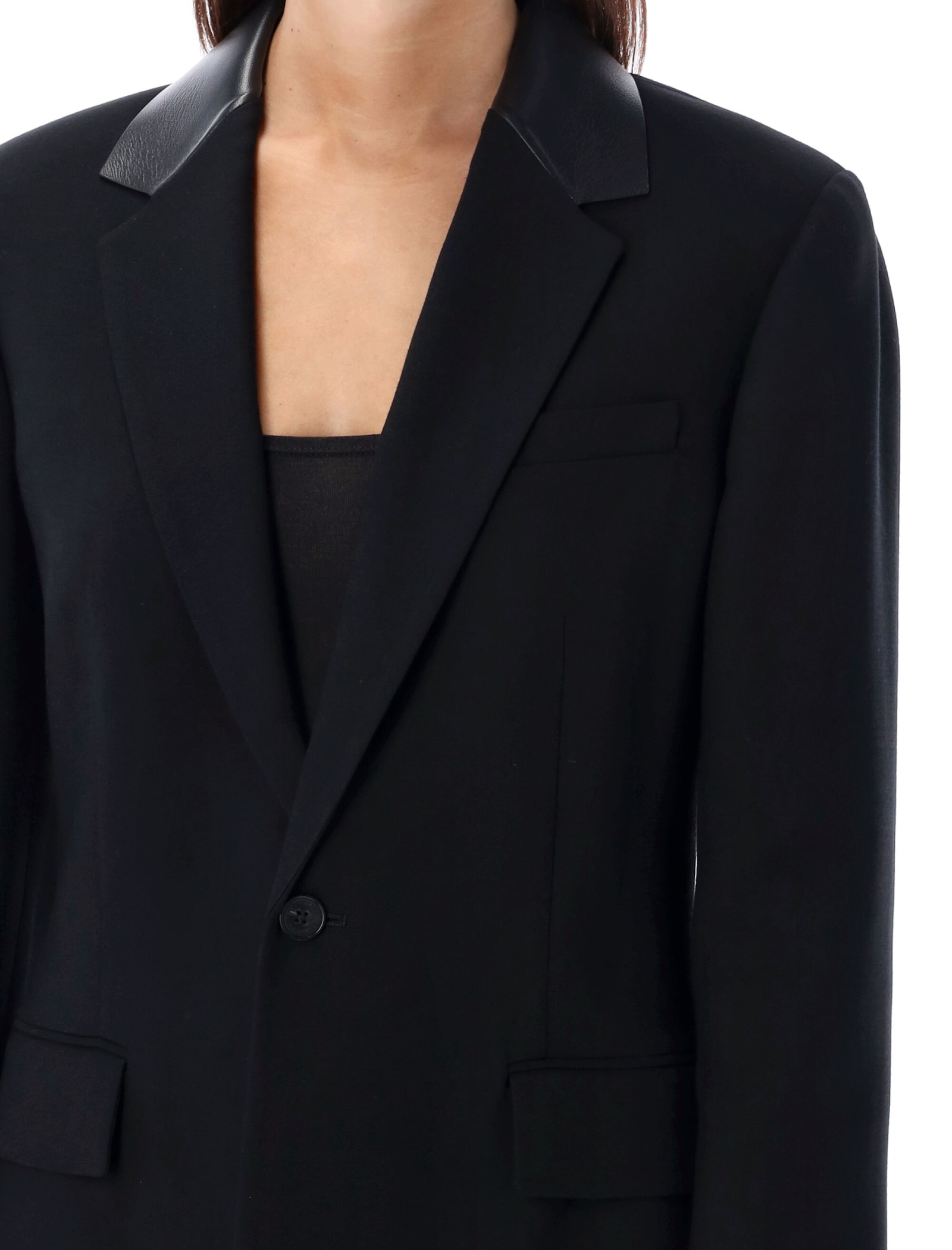 Shop Ralph Lauren Blazer Strings Back In Black