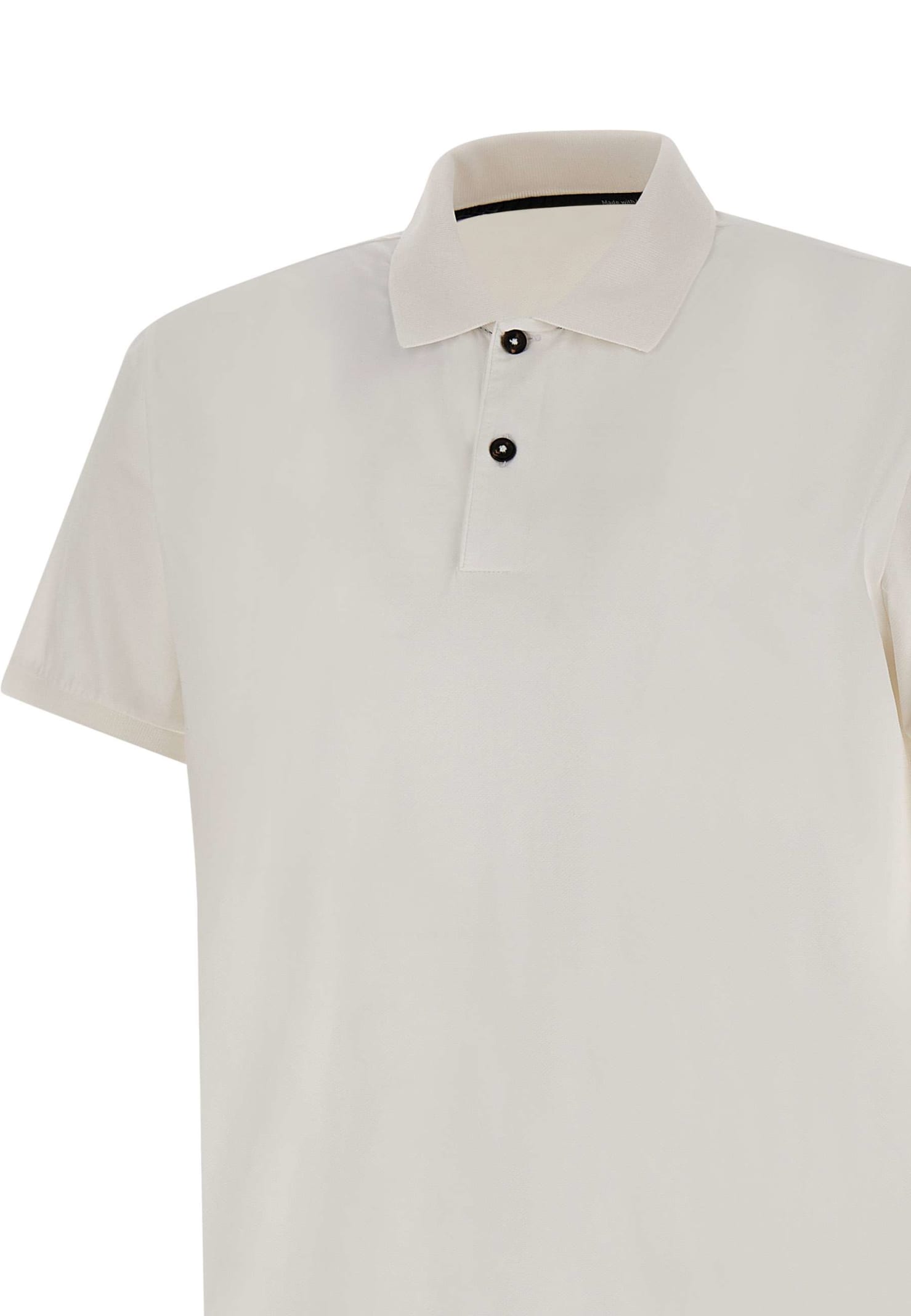 Shop Rrd - Roberto Ricci Design Gdy Oxford Cotton Polo Shirt In Bianco