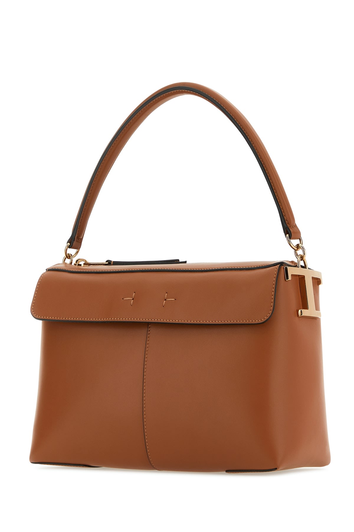 Shop Tod's Light Brown Leather Todâ S T Case Handbag In Keniascuro