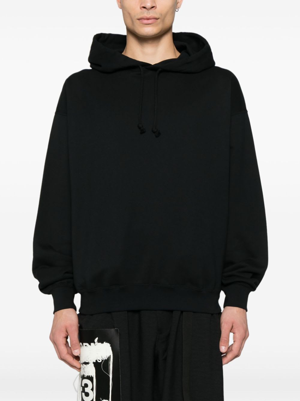 Y-3 Graphic Hoodie In Black