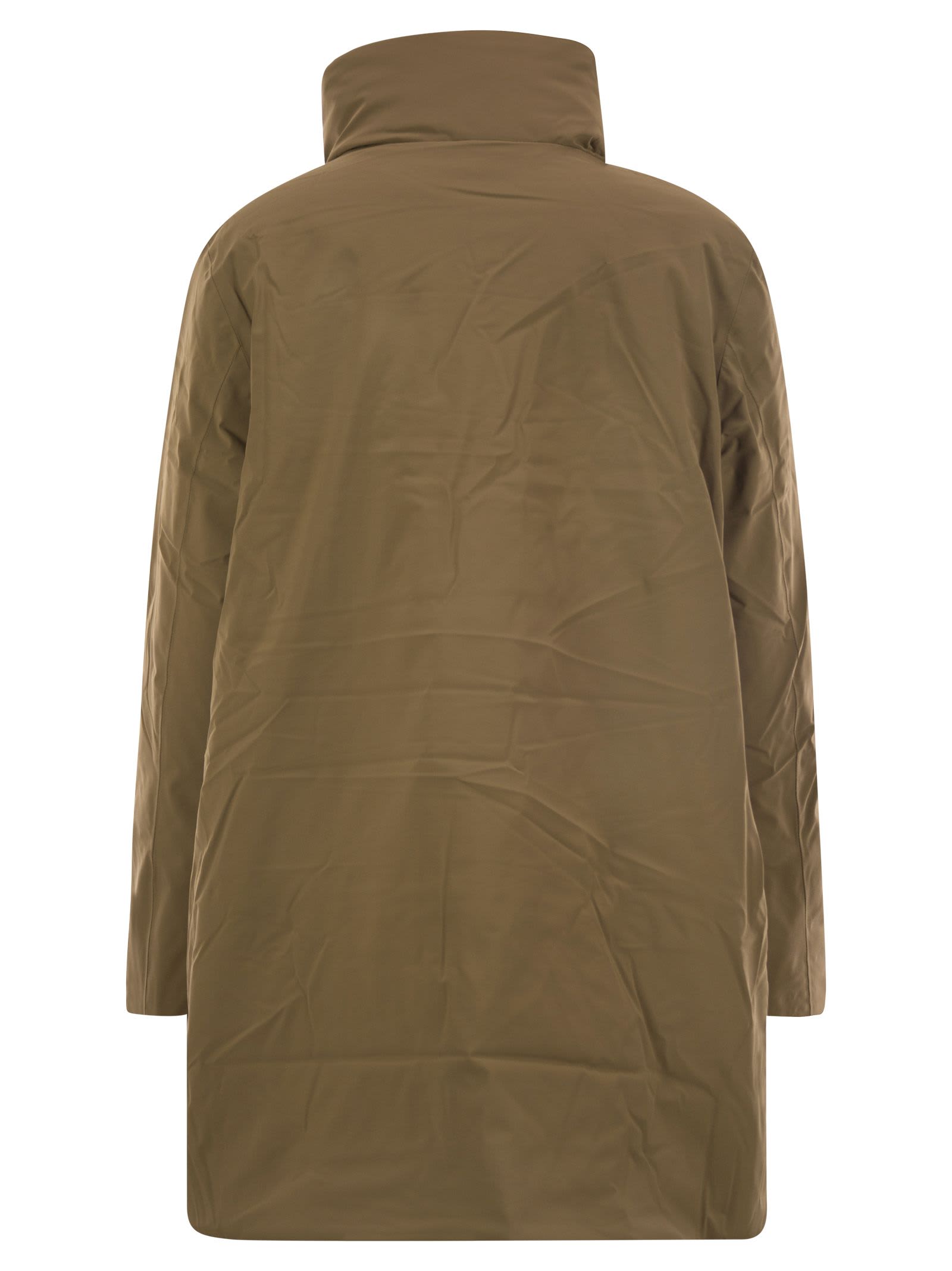 Shop K-way Marla - Padded Jacket With Hood In Camel