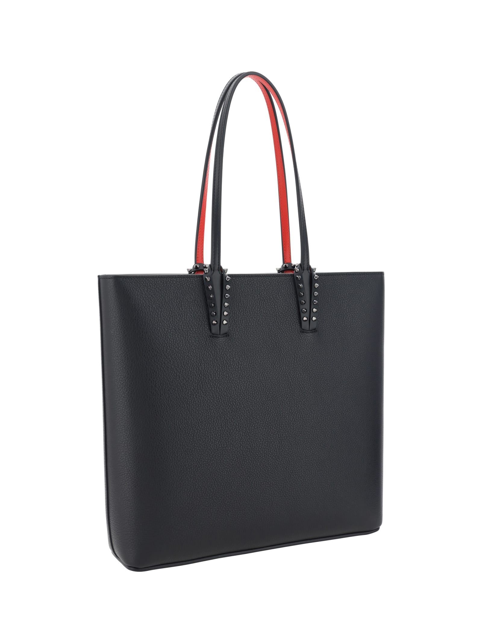 Christian Louboutin Cabata Zipped Ns Tote In Leather In Black
