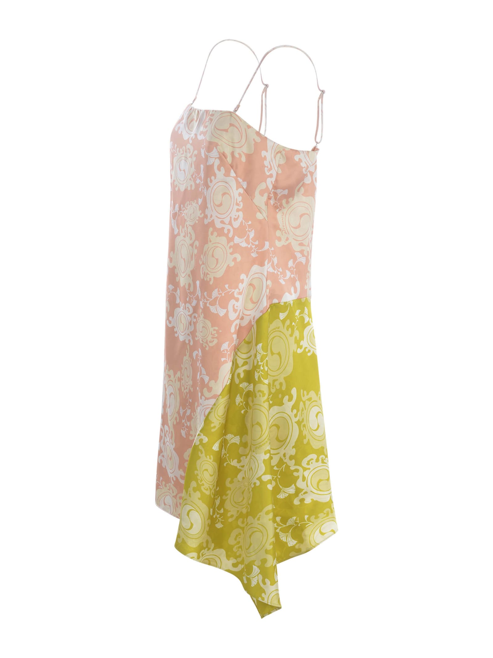 Shop Dsquared2 Short Dress  In Satin In Multicolor