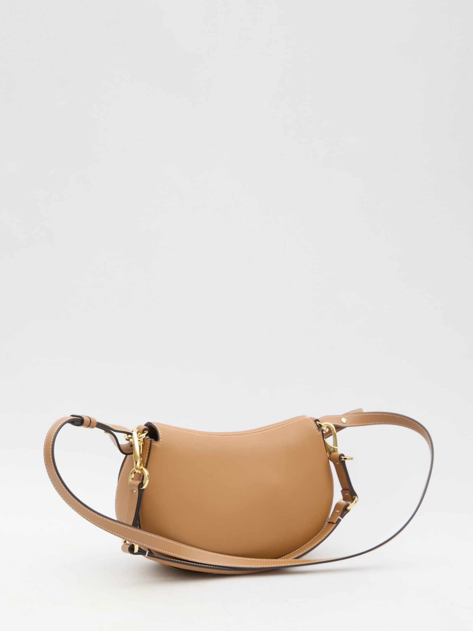 Shop Valentino Ohval Small Shoulder Bag In Brown