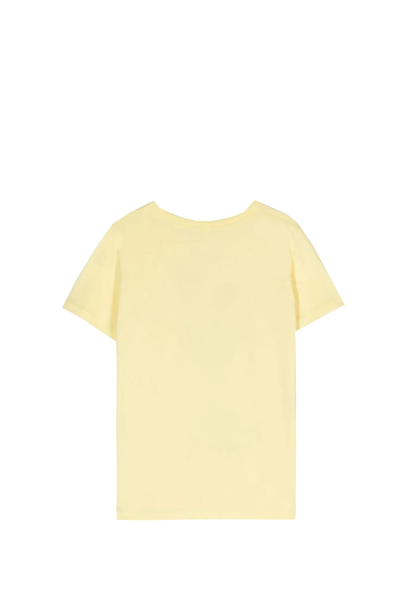 Shop Stella Mccartney Cotton T-shirt In Yellow