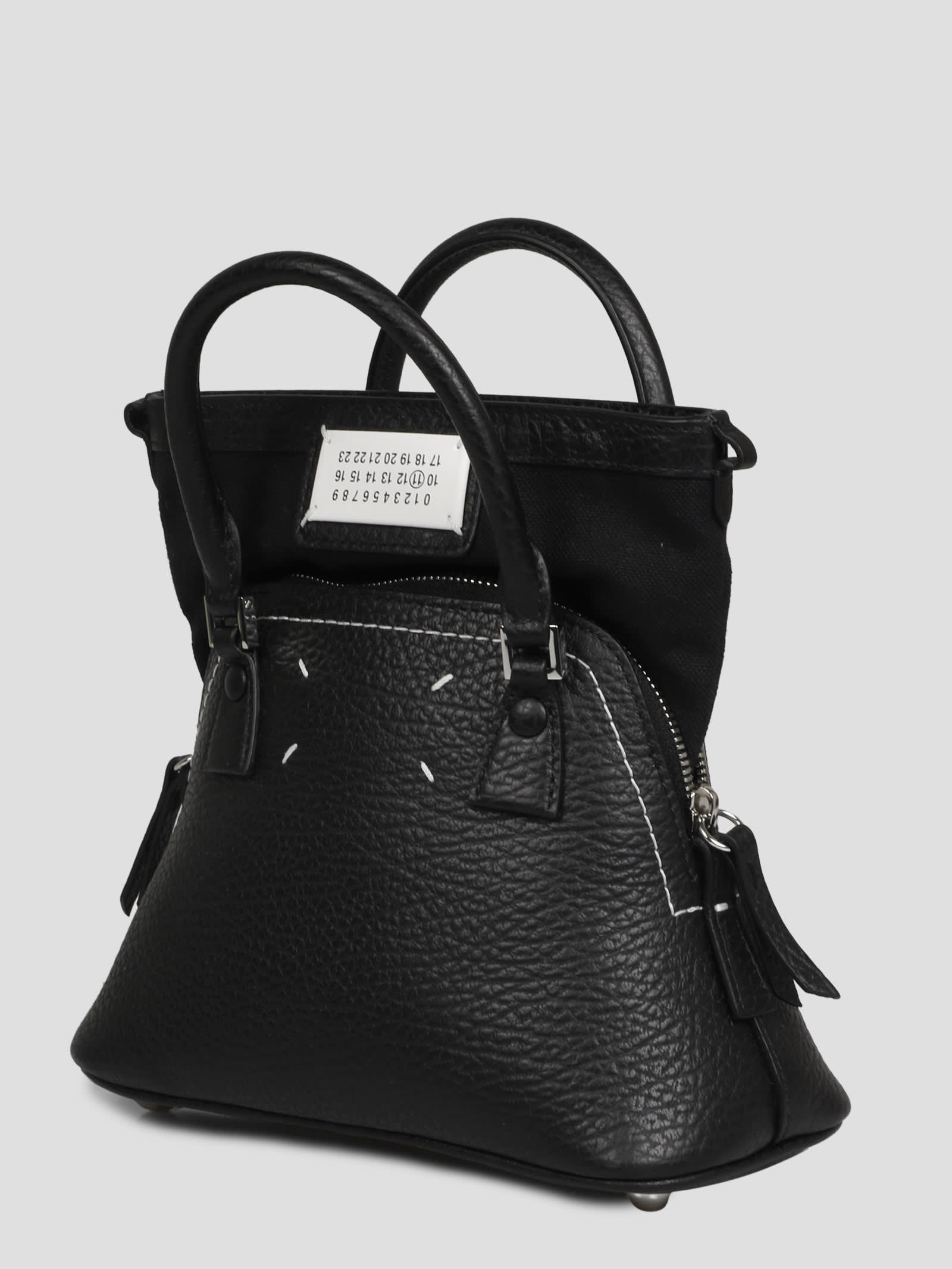 Shop Maison Margiela 5ac Classique Micro Bag In Black