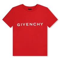 Shop Givenchy Red T-shirt For Kids With Logo