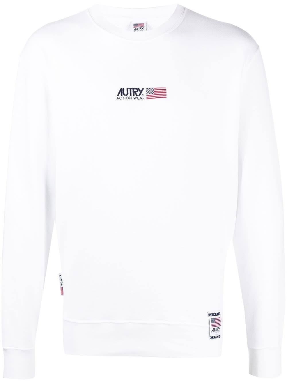 Autry Cotton Sweatshirt With Back Print