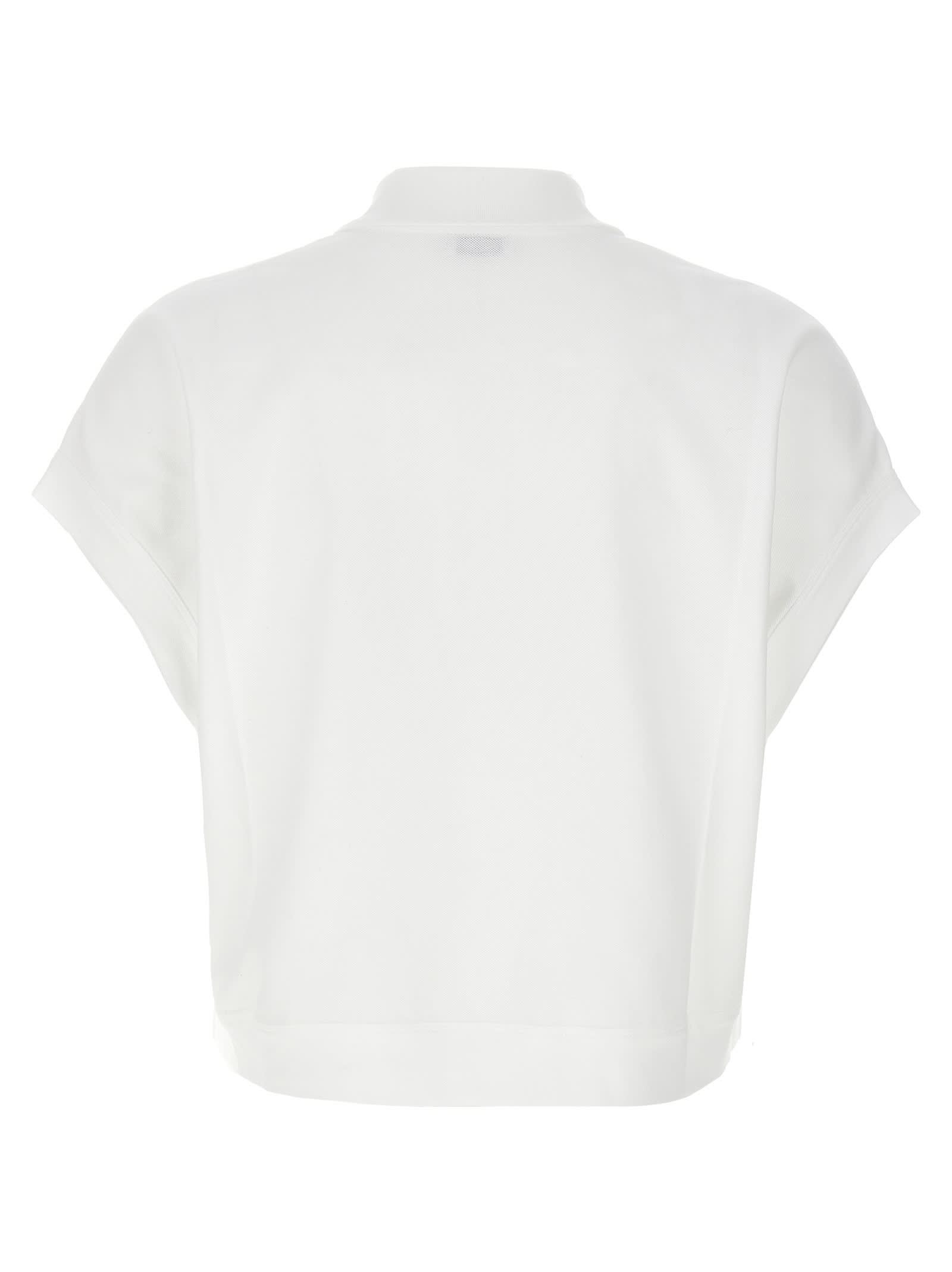 Shop Brunello Cucinelli Piquet Polo Shirt In White