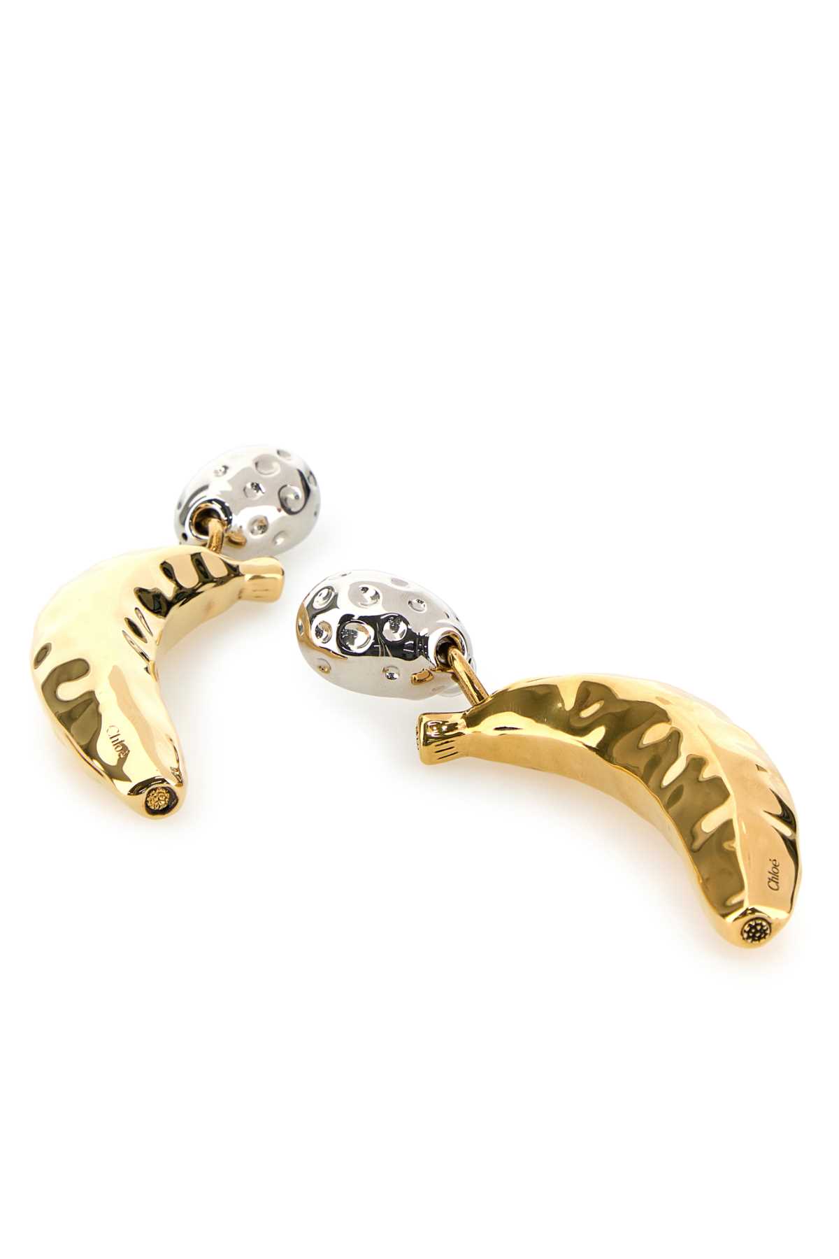 Chloé Chloe Women Two-tone Metal Chloe Bananas Earrings In Gold
