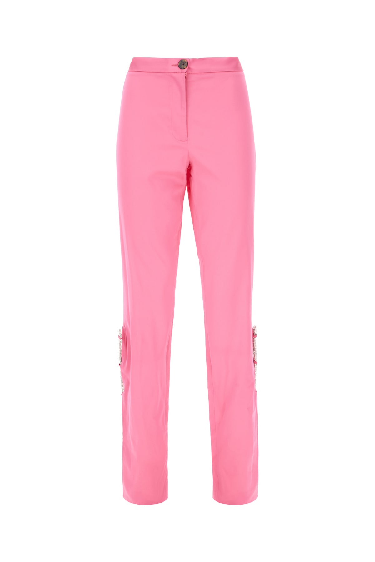 GIUSEPPE DI MORABITO FUCHSIA STRETCH VISCOSE PANTS 