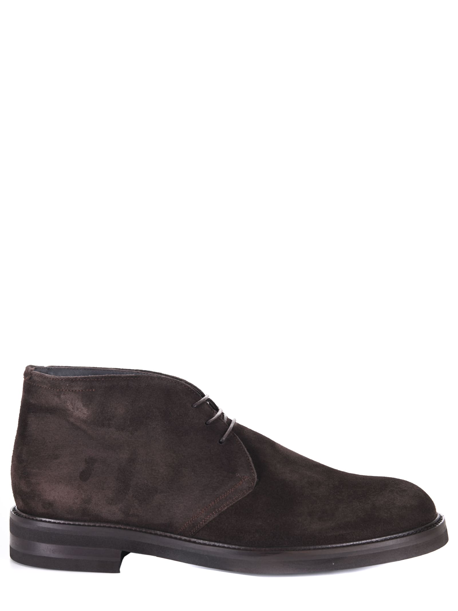 Shop J. Wilton Jerold Wilton Suede Ankle Boots In Marrone Scuro