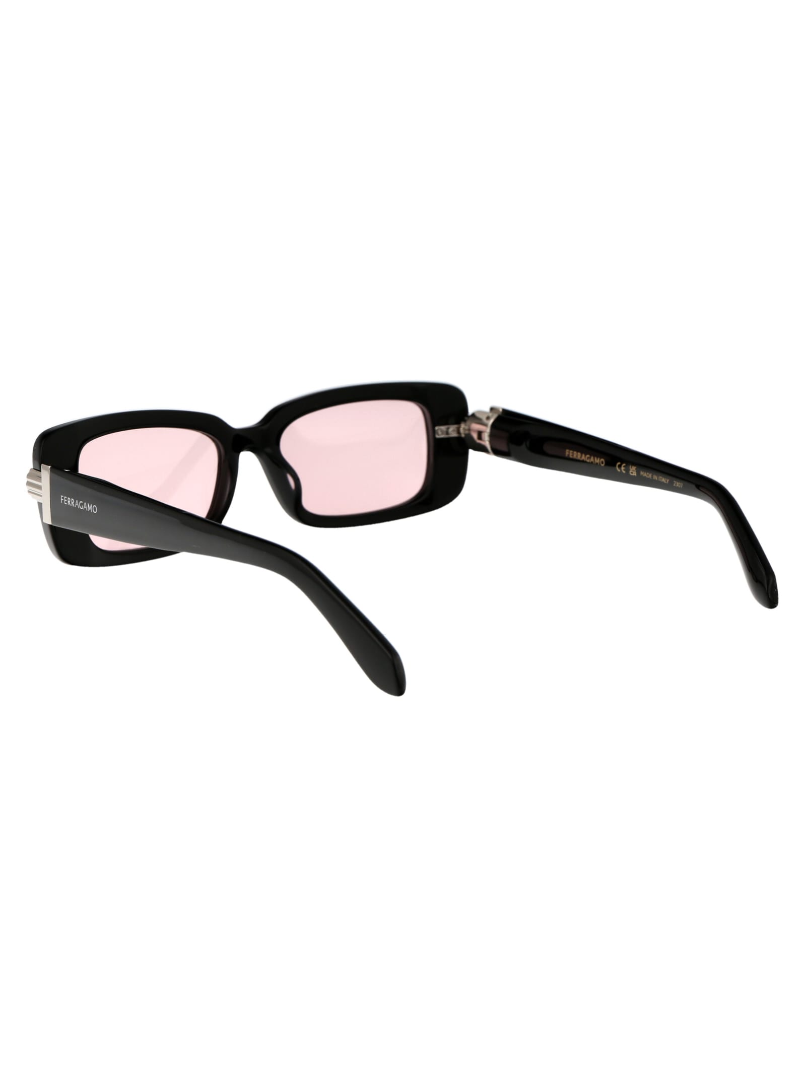 Shop Ferragamo Sf1105s Sunglasses In 005 Black Pink