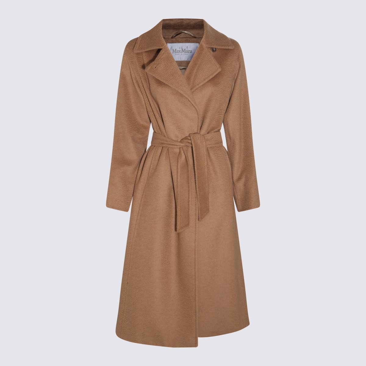 Max Mara Brown Wool Manuela Coat In Brown