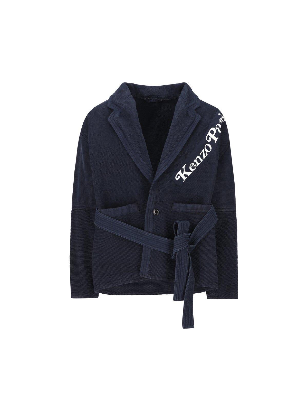 KENZO LOGO PATCH WORKWEAR JACKET