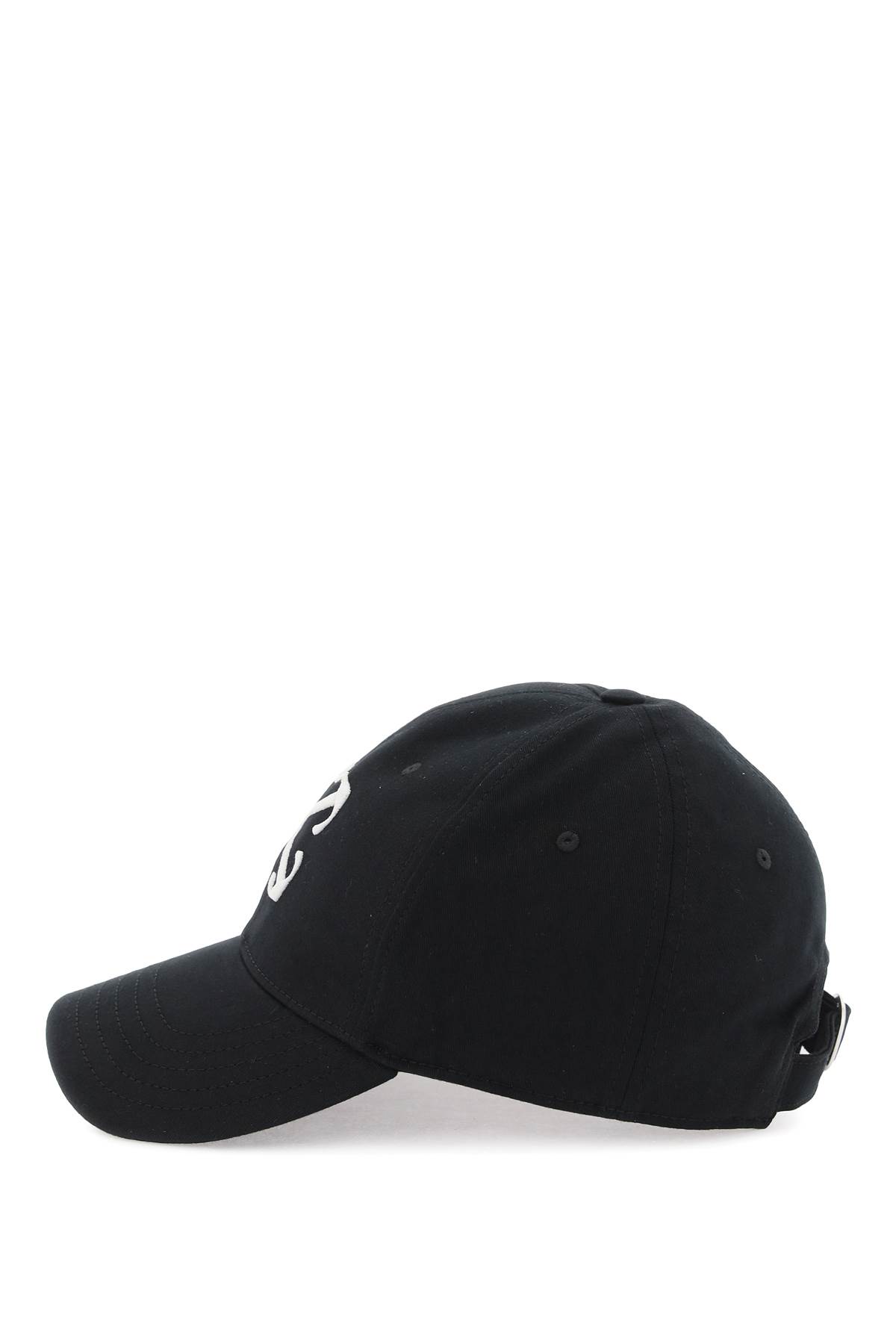 Shop Off-white Baseball Cap With Embroidery In Black White (black)