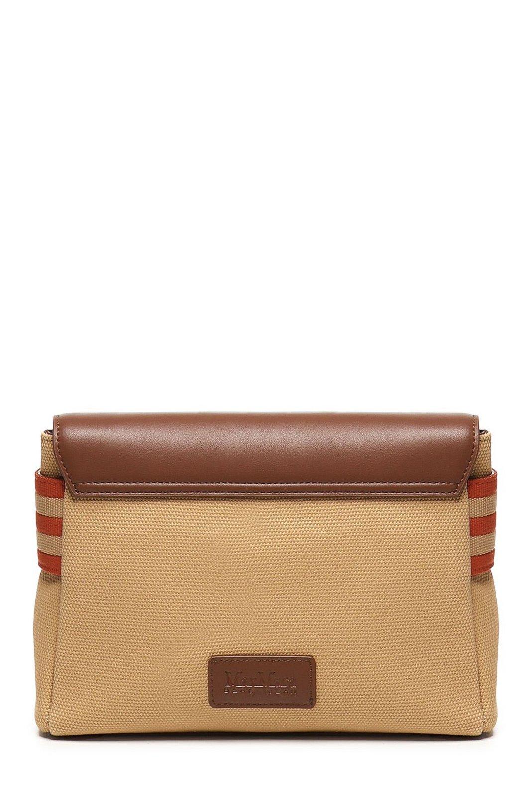 Shop Max Mara Opice Logo Patch Clutch Bag