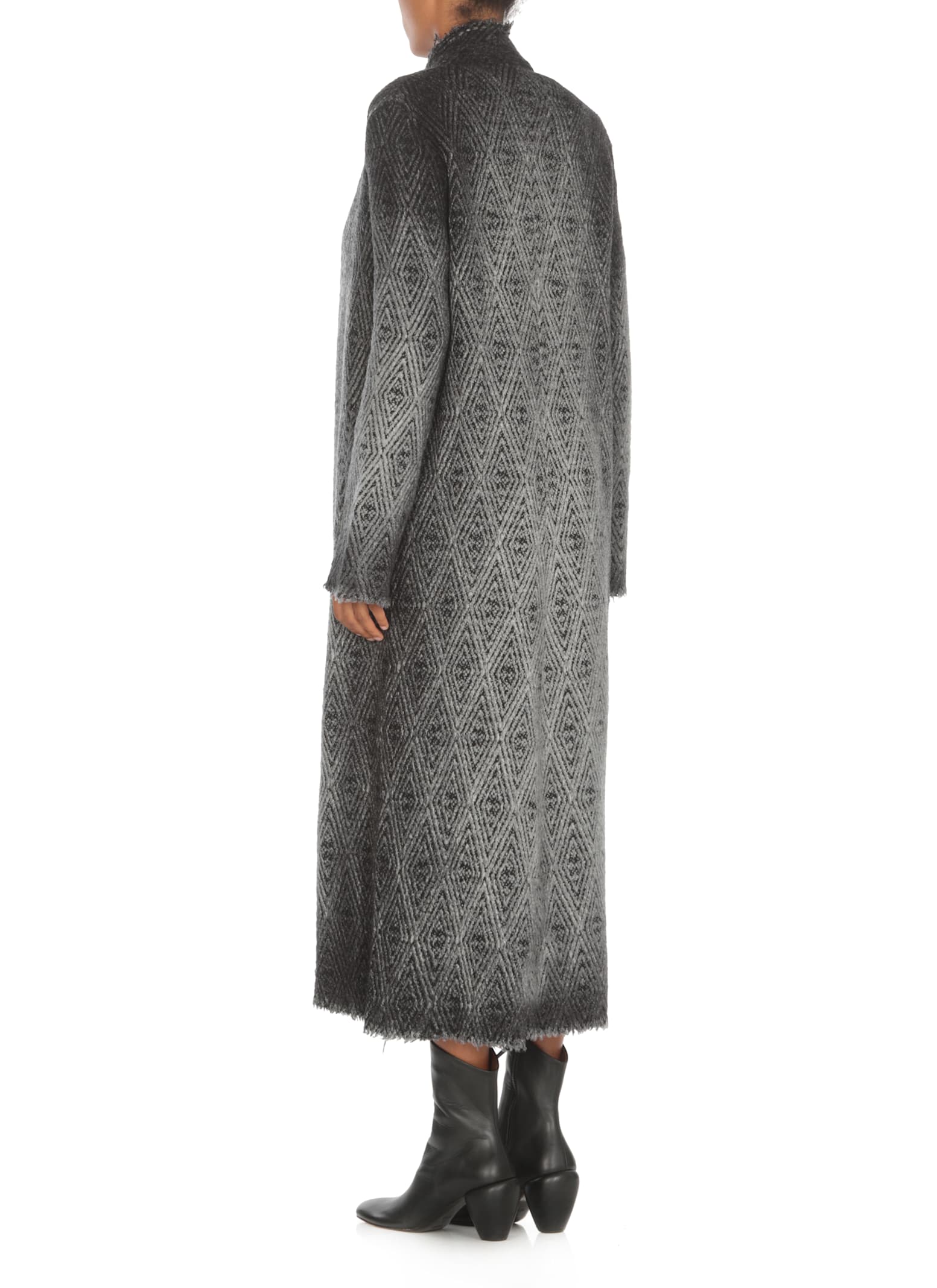 Shop Avant Toi Wool And Silk Dusting In Grey