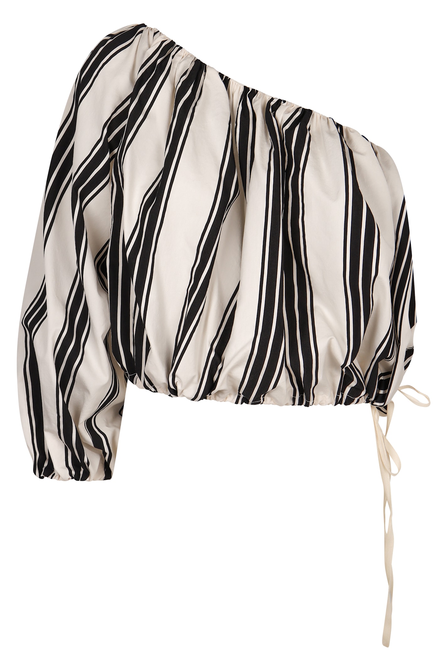 Shop Philosophy Di Lorenzo Serafini One-shoulder Top In Ivory