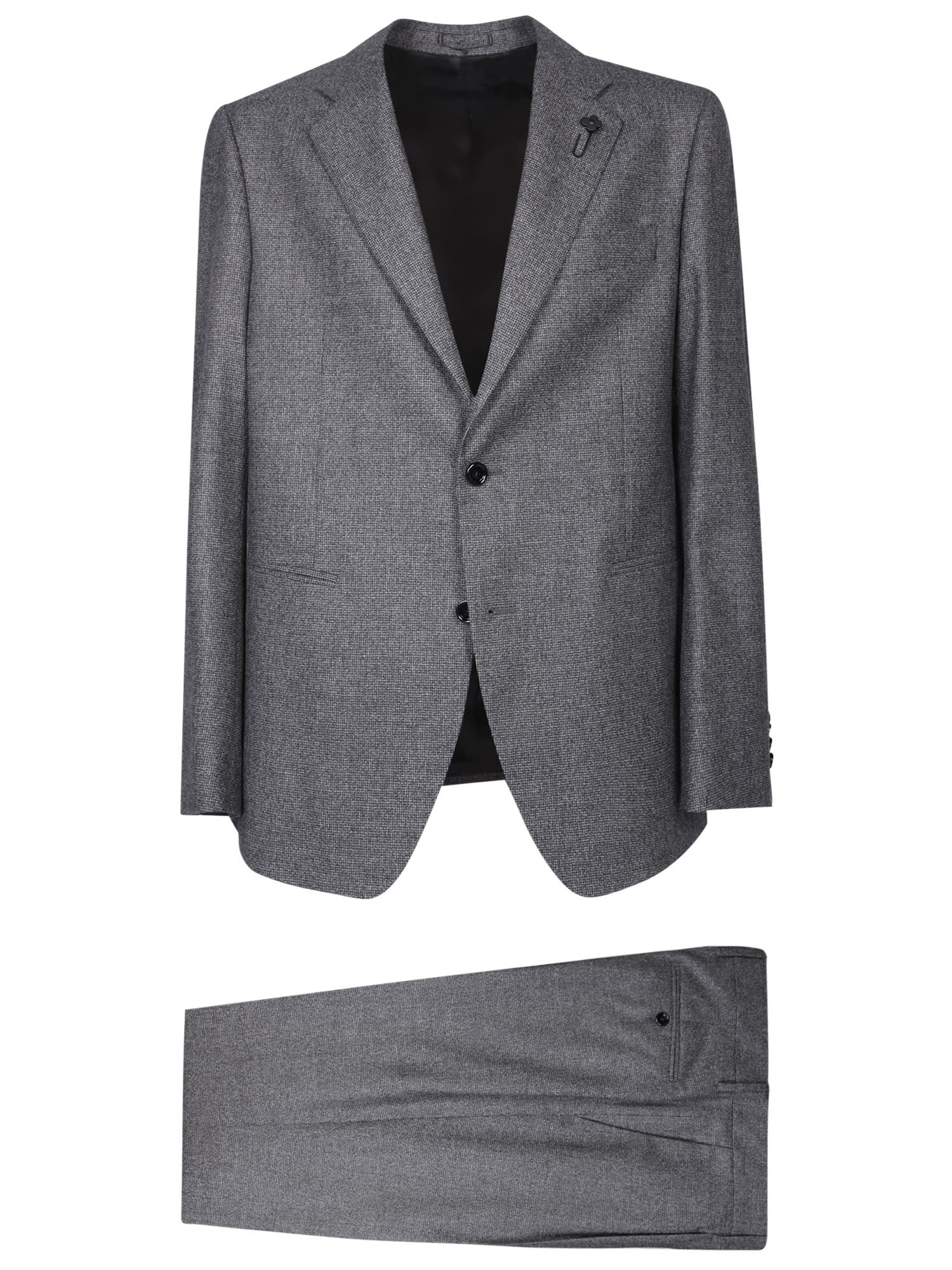 Shop Lardini Grey Suit