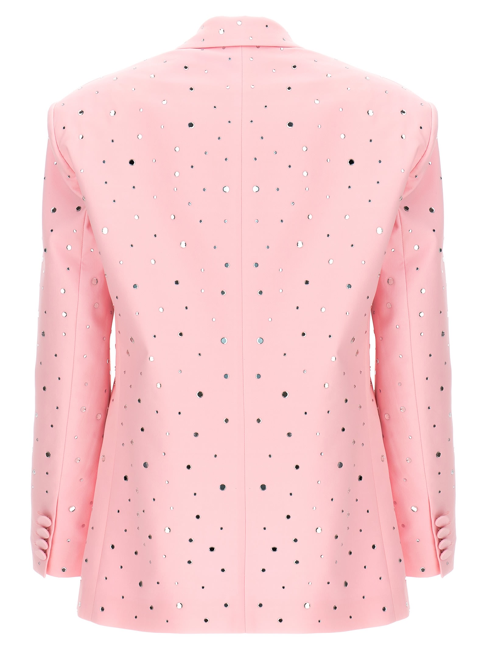 Shop Giuseppe Di Morabito All-over Crystal Blazer In Pink