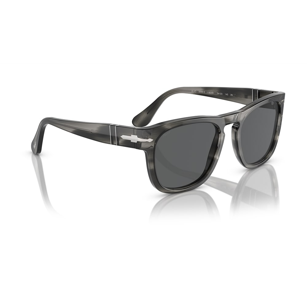 Shop Persol Sunglasses In Grigio Striato/grigio