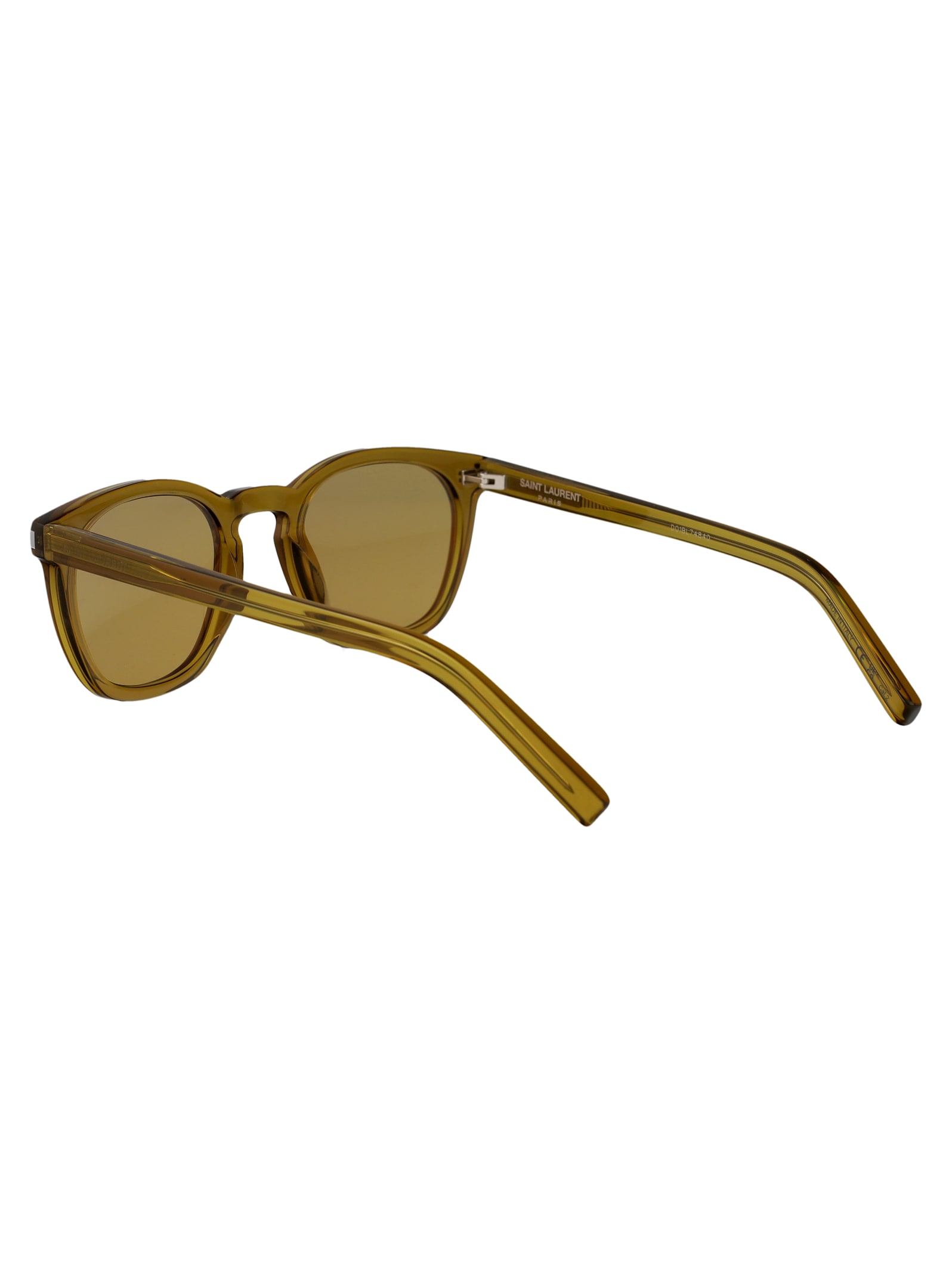 Saint Laurent Sl 28 Sunglasses In Green