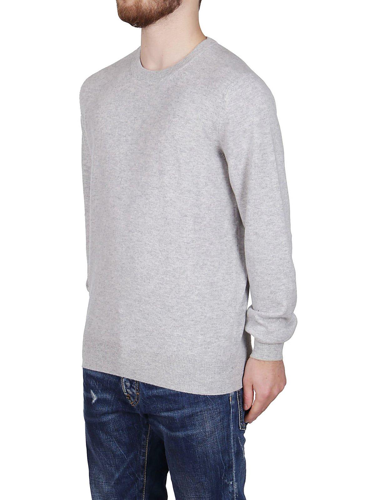 Brunello Cucinelli Cotton Sweater In Mist Grey
