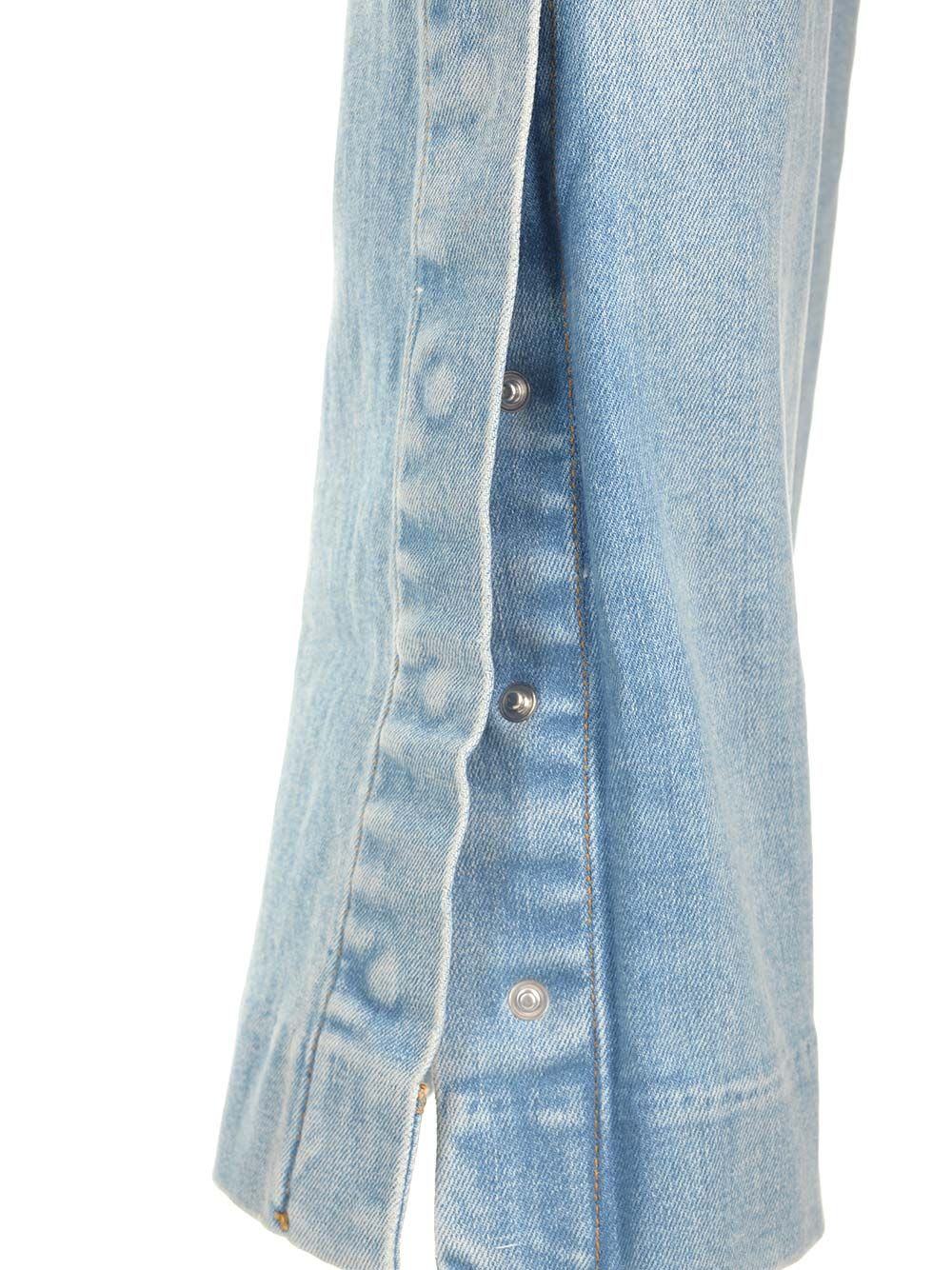 Shop Amiri Kick Flare Jeans In Light Blue