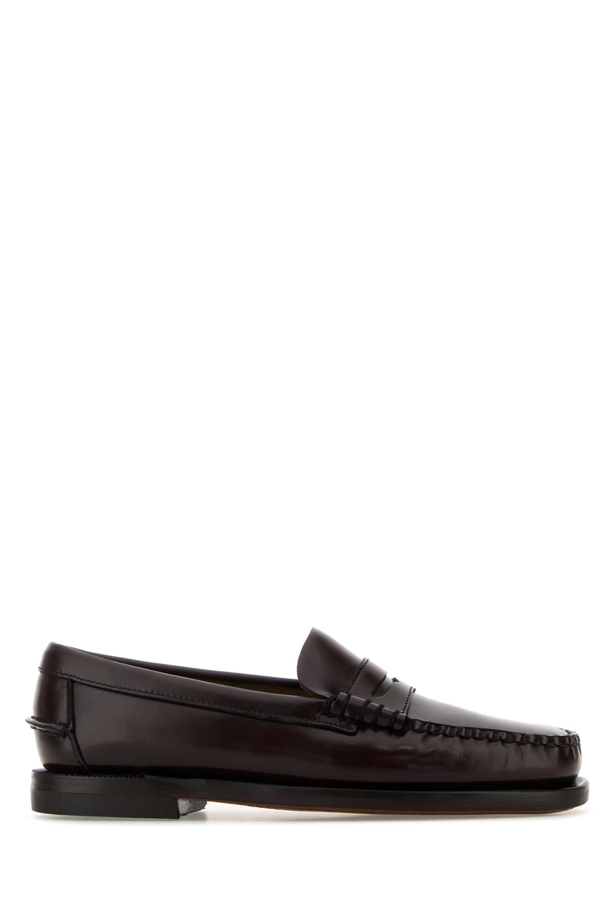Sebago Dark Brown Leather Classic Dan Loafers In Multi