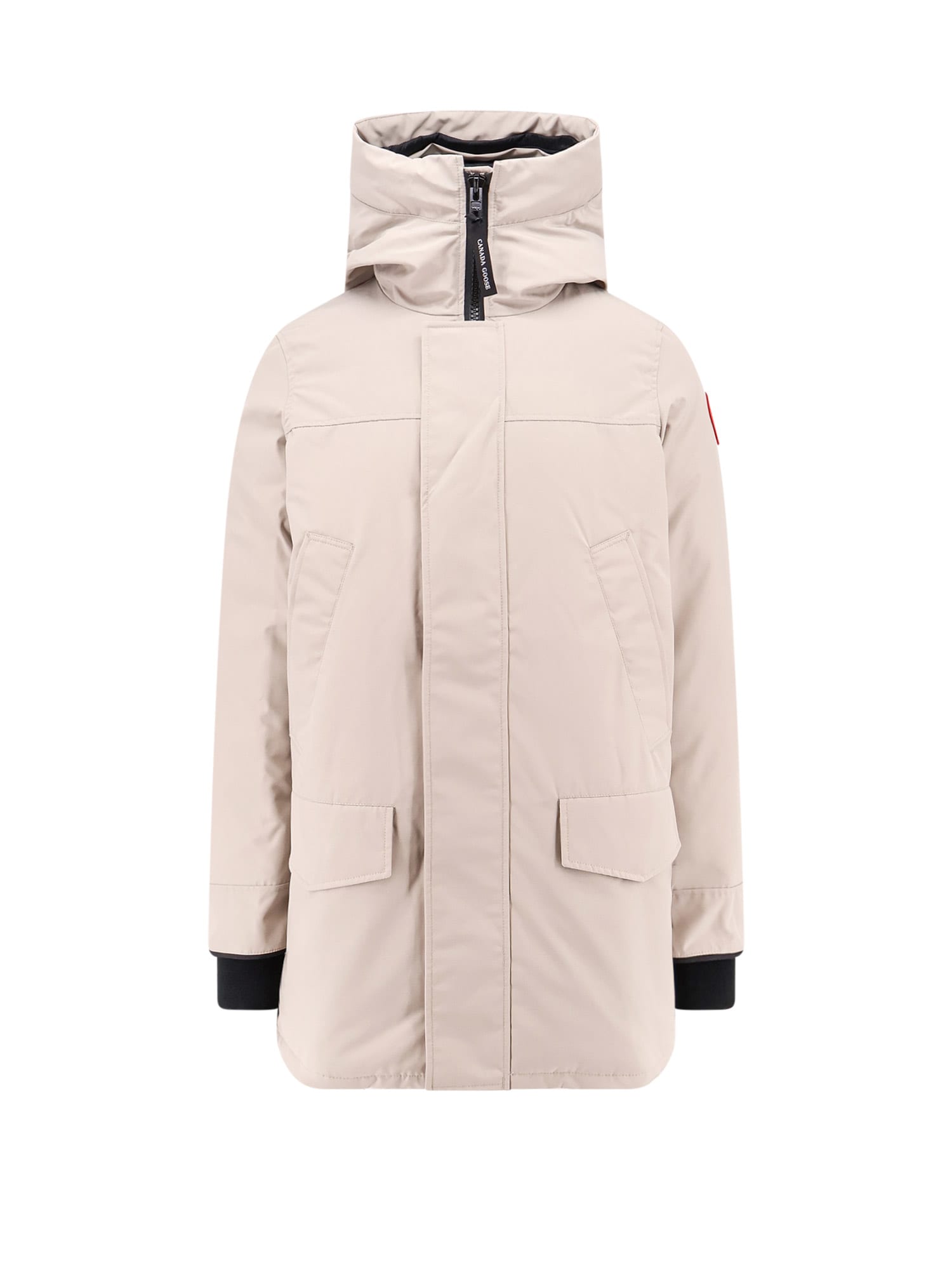 Shop Canada Goose Jacket In Beige